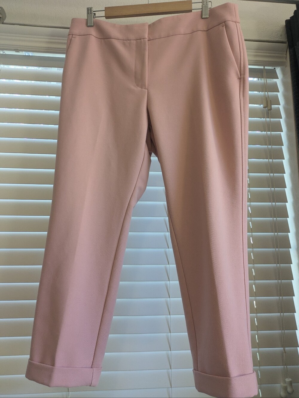 LOFT Blush Pink Petite Cropped Trousers